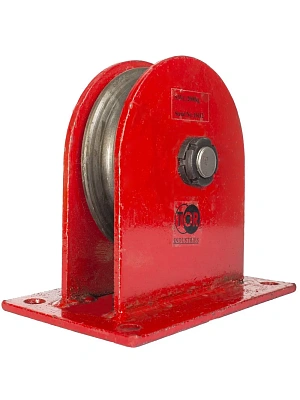 Блок монтажный с площадкой крепления 2,0 тн канат 11-14 мм, площадка 115х200 мм