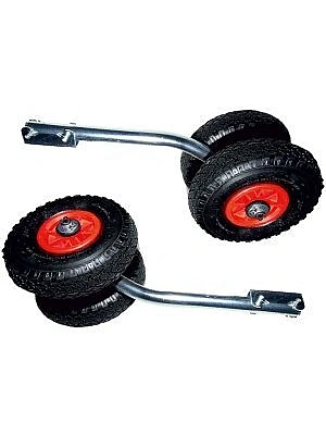 Колесо транцевое 260мм, сдвоенное, быстросъемн, сталь с полим.покрас. 500мм, станд.дно лодки (150кг)