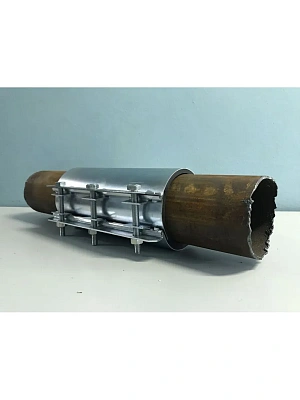 Хомут ремонтный оцинкованный "КРАБ" ширина 250 ДУ219 ДН217-226