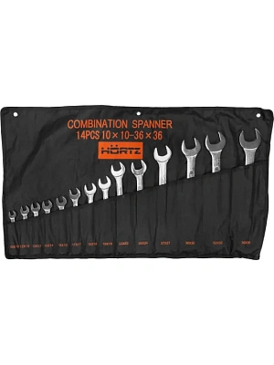 Набор ключей комбинированных 10-36 мм (14шт.) хром HORTZ